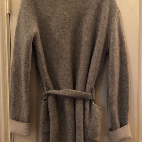 A. Ida wool blend cardigan sweater with belt Size Small good preowned condition - Picture 6 of 6